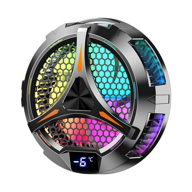 X42 Tablet Radiator Tablet Cooler RGB Colorful Lighting 10Cm Magnetic Semiconductor Cooler Cooling Fan para Tablet