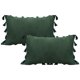 thumbnail image 1 of Funda de almohada decorativa bohemia con borla para sofá cama, funda de cojín suave, 12 x 20 "/30 x 50 cm, 1 of 5