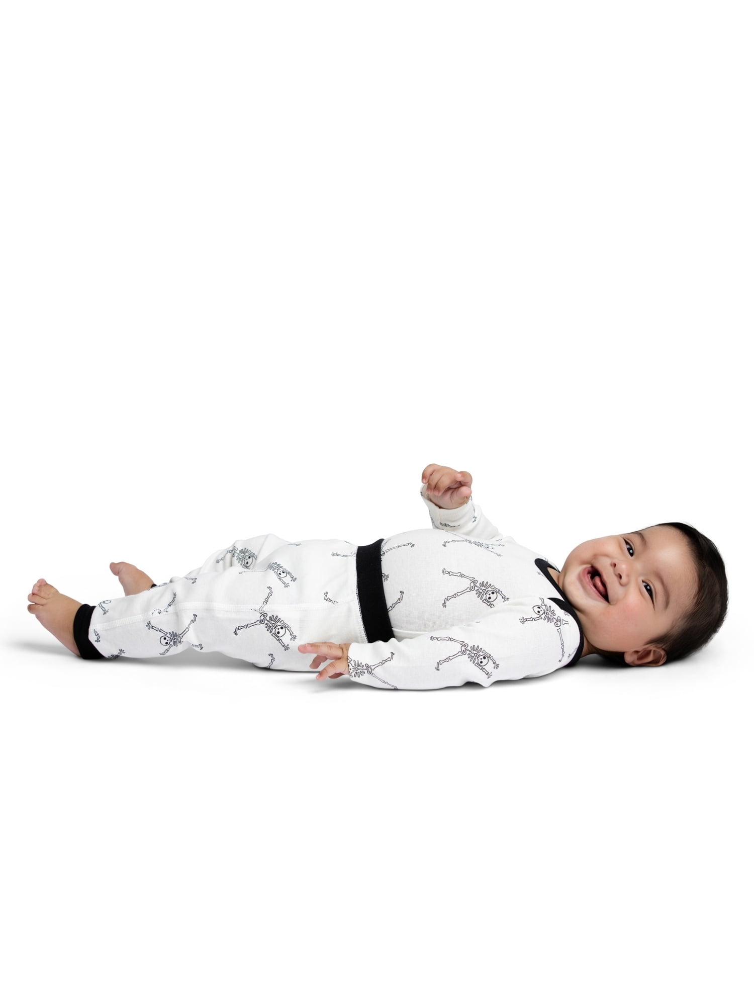 M+A by Monica + Andy Organic Cotton Gender Neutral Halloween First Moves Bodysuit + Groove Pant + Bib Set, Sizes Newborn -24 Months