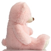 HollyHOME Giant Teddy Bear Big Plush Stuffed Animal Soft Cuddly Toy Gift for Girlfriend Kids Valentines Day 36 Inch Pink