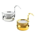 thumbnail image 3 of Colador de Té de 2 Piezas con Mango Teaware Reutilizable para Home Cafe Party, 3 of 6