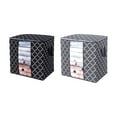 thumbnail image 2 of POINTERTECK Foldable Storage Box Portable Clothes Organizer Tidy Pouch Suitcase Non-woven Home Storage Box Quilt Storage Container Bag Box, 2 of 9