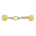 thumbnail image 1 of CG-289-3H 18K Gold Overlay Multi Strand Clasp With 3 Holes, 1 of 2