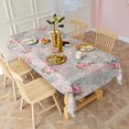 thumbnail image 3 of Pioneer Flower Floral Print Pattern Rectangle Tablecloth 60"x102", Waterproof Polyester Table Cloth, Wipeable Spillproof for Dining Camping Indoor Outdoor, 3 of 6