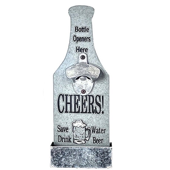 Abridor De Botellas De Pared Con Forma De Cerveza De Estilo Vintage, Abridor Montado En La Pared, Para El Hogar, Bar, Cocina, Patio, Cabina