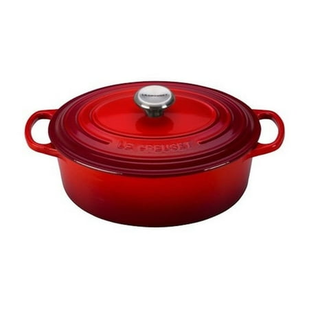 Le Creuset Signature Cerise Enameled Cast Iron 2.75 Quart Oval Dutch Oven