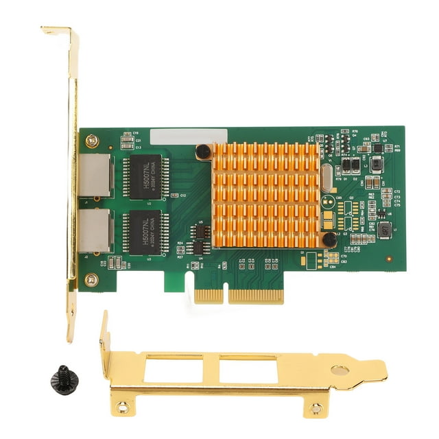 PCIE Card, Ethernet 2 Ports PCIE X4 Slot PCI Express Card 2 Ports Gigabit NIC pour Serveurs pour Ordinateurs