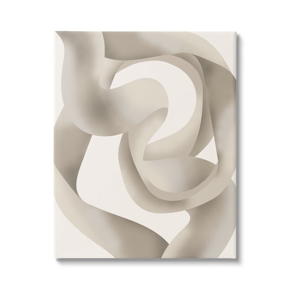 Stupell Industries Modern Wavy Abstraction Abstract Painting Gallery Wrapped Canvas Print Wall Art, 16 x 20