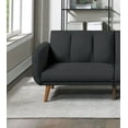 thumbnail image 7 of Ucloveria 81" Modern Sofa Polyfiber Sofa Convertible Bed Wooden Legs Living Room Lounge, 7 of 7