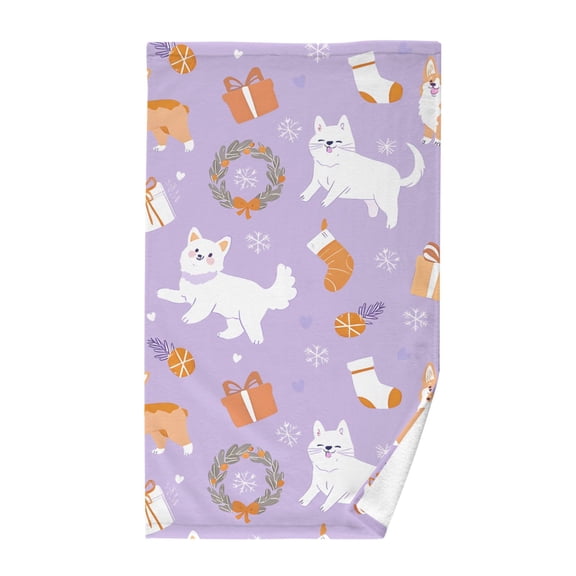 Cute Style Pattern Hand Towel Cotton 16x28 in Soft Absorbent Quick Dry Bath Face Towel
