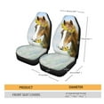 thumbnail image 5 of Xoenoiee Daisy Horse Print Car Seat Covers Auto Seat Covers Full Set Front Seat Protector Car Interior Accessories Fit Trucks Sedan SUV, 5 of 6