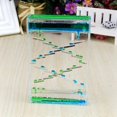 thumbnail image 2 of Double Color Mix Illusion Floating Oil Hourglass Liquid Motion Timer Kids Educational Sensory Toy Home Decoration - Blue + Green, 2 of 5