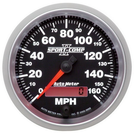 AUTO METER 3688 3-3/8IN SPEEDO, 160 MPH, PROGRAMMABLE