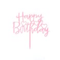 thumbnail image 1 of Decoración de tartas, tarjeta de acrílico de imitación, vestido de cumpleaños, enchufable, para hornear, fiesta, postre, mesa, bandera, 1 of 3