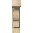thumbnail image 2 of Ekena Millwork 8"W x 20"D x 32"H Funston Block Rough Sawn Bracket w/ Offset Brace, Douglas Fir, 2 of 25