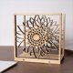 thumbnail image 2 of Servilletero de Madera con Diseño de Girasol Hecho A Mano para Decoración Rústica de Granja. Dispensador de Mesa y Cocina., 2 of 5