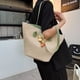 thumbnail image 3 of Bolso tejido para mujer Bolsos para axilas de moda de verano Bolso de hombro Bolso de compras (Verde), 3 of 8