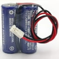 thumbnail image 3 of (2-Pack) CR17450-2WK27 / D80UB016170 3V Replacement PLC Battery 2*CR17450 Battery Pack for Mazak Relocation Detection 2CR17450 3V Battery, CR17450 Two Parallel Batteries, 3 of 7