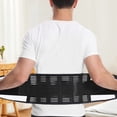 thumbnail image 6 of TNOBHG Belt Lumbar Protector Lower Back Brace with Dual Adjustable Straps Breathable Mesh Fitness Support Belt for Sports, 6 of 8