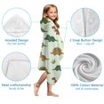 thumbnail image 7 of Light Green Dinosaurs Plants Pattern Hooded Bath Towel，50"x30" for Ages 3 To 12 Kids, Quick Dry Lightweight Soft Microfiber Hood Beach Towel Cover Up for Kids, 7 of 7