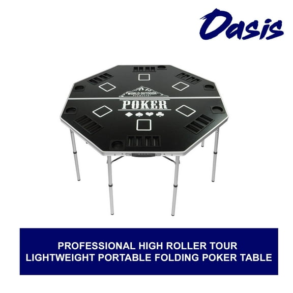 Oasis for 2019 Professional High Roller Tour Lightweight Portable Folding Poker Table