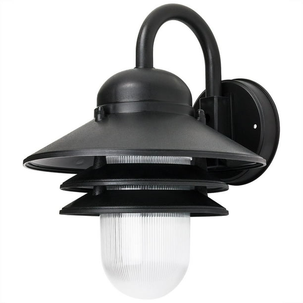 Sunlite E26 Nautical Style Black Outdoor Wall Lighting Fixture Com Outdoor Wall Lighting Fixture, Nautical Themed Exterior Lights