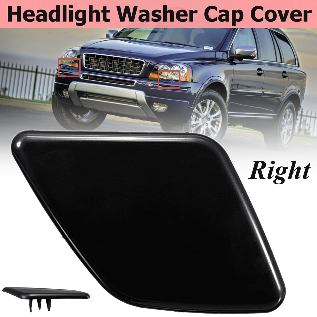 volvo xc90 headlight washer cover replacement