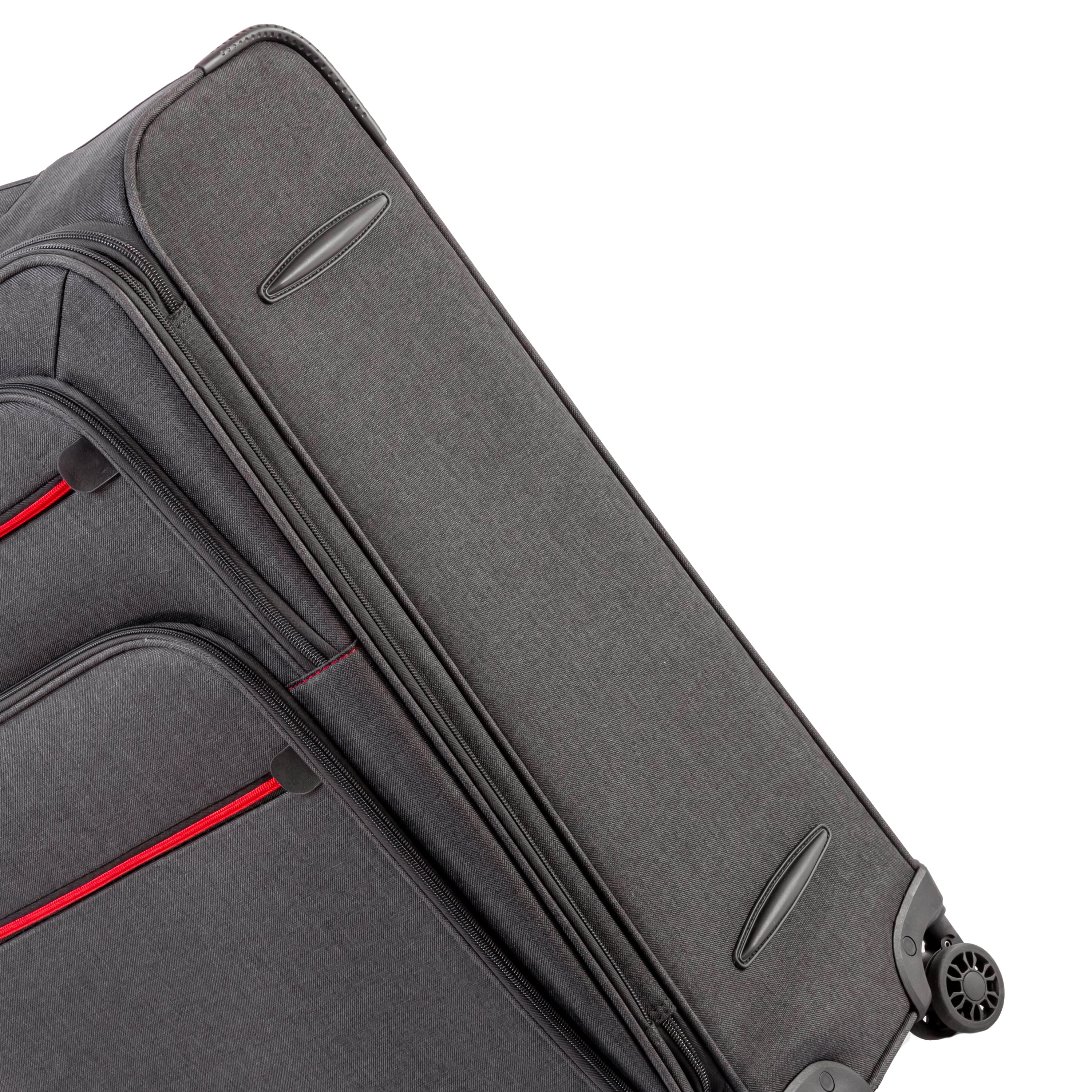 Air Canada Indigo Lite Collection Softside 25-Inch Checked Luggage, Expandable Medium Spinner Suitcase with Rolling Wheels for Travel