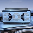 thumbnail image 1 of Ventilador Enfriamiento Autos Aire Ventilación Escape Automóvil SUV Cool Cooler Solar Powe 3 Ventiladores Promoviendo La Circulación Rojo, 1 of 9