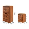 thumbnail image 4 of Set de Cajonera y 2 Buros Floetta Nogal - Kessa Muebles, 4 of 5