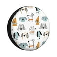 thumbnail image 1 of Fotbe Puppy Funda de Llanta de Repuesto con Estampado, Engrosada, Ajuste Universal para Jeep, Remolque, RV, SUV, Camión-16 inch, 1 of 6