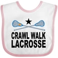 thumbnail image 3 of Inktastic Crawl Walk Lacrosse Boys or Girls Baby Bib, 3 of 4