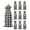 Black, variant on Yellow Gradient Burlap Wine Bags 10 PCS, Farm Plaid Buffalo Checkered Gingham Wine Gift Bags Bottle Covers with Drawstring for Holiday Party Wedding Birthday, Reusable Champagne Bottle Bag