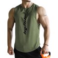 thumbnail image 1 of Sunloudy Chaleco deportivo de verano para hombre, camiseta sin mangas de secado rápido con cuello redondo y estampado de letras para hombres, M/L/XL/XXL/XXXL Sunloudy  moda, 1 of 3