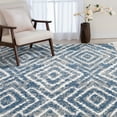 thumbnail image 3 of Loomaknoti Darfeld Marinell 3' x 5' Blue Geometric Indoor Accent Rug, 3 of 7