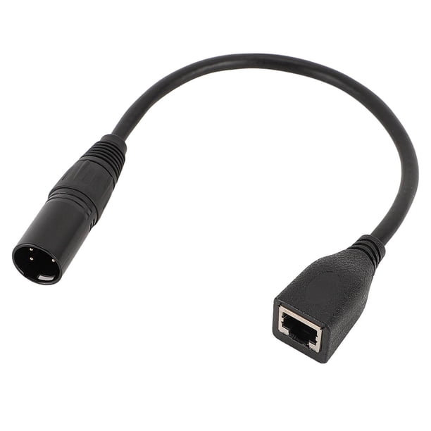 Cable XLR Macho A RJ45 Hembra, De Sonido HiFi Blindado Universal XLR Macho A Conector De Red RJ45 Profesional Para La Serie De Controladores DMX CON