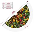 thumbnail image 3 of Sikiie Happy Halloween Floral 30-48 inches {designName} Print Christmas Tree Skirt Snowman Xmas Tree Skirt with Edge Christmas Decorations for Holiday Party-36", 3 of 7