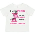 thumbnail image 3 of Inktastic I wear PINK for the fight against Breast Cancer Boys or Girls Toddler T-Shirt, 3 of 5
