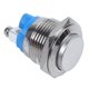 thumbnail image 3 of 10X Alto Redondo Interruptor de Boton Pulsador de Metal Momentaneo Redondo Alto 16mm, 3 of 5