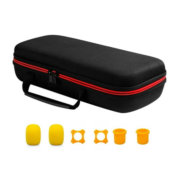 Professional Microphone Travel Carry Case Bag EVA Organiser Box for Double Mic
