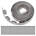 thumbnail image 1 of Uxcell 33Ft Border 2" Tall Plastic Garden Edging Kit for Yard Gray, 1 of 7