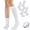 4 Pairs White, variant on Slouch Socks Women 4 Pairs Knee High Scrunch Cotton Soft Knit Cushion Extra Long Socks