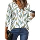 thumbnail image 3 of Blusa OFEEFAN casual elegante de manga 3/4 para mujer, talla grande 3XL, 3 of 5
