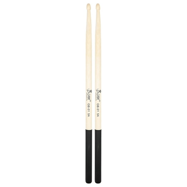 Mazos Batería Drumsticks 1 Par Profesional 5a Maple Conjilla Cómoda para Principiantes Instrumentos Percusión Accesorios