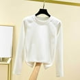 thumbnail image 4 of yillto Womens Thermal Mock Neck Tops Long Sleeve Warm Base Layer Fleece Undershirts for Cold Weather, 4 of 4