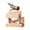 Whale, variant on Wooden Flapping Bird Kinetic Sculpture, USB Rechargeable Long-Tailed Tit Model, Silent Motion Desk Ornament, Handcrafted Walnut & Beech Stress Relief Decor for Adults
