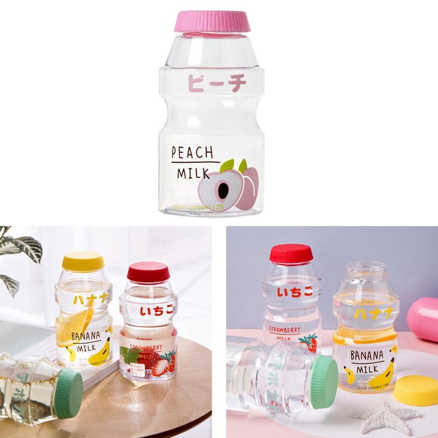 tapa reutilizables para niños, jarra de agua portátil de 480ml a prueba de derrames de plástico sin BPA para senderismo y gimnasio Rosa Macarena Botella para beber
