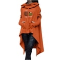 thumbnail image 1 of Hauts à Capuche pour Femmes Automne Citrouille Graphique Chandails en Molleton à Capuche Pulls Manches Longues avec Poche, 1 of 5