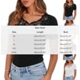 thumbnail image 4 of Letimco Breathable Quick Dry Slim Fit Rhinestone Patch Short Sleeve Crew Neck Top for Women - Solid Color for Date Party Daily Summer, 4 of 6