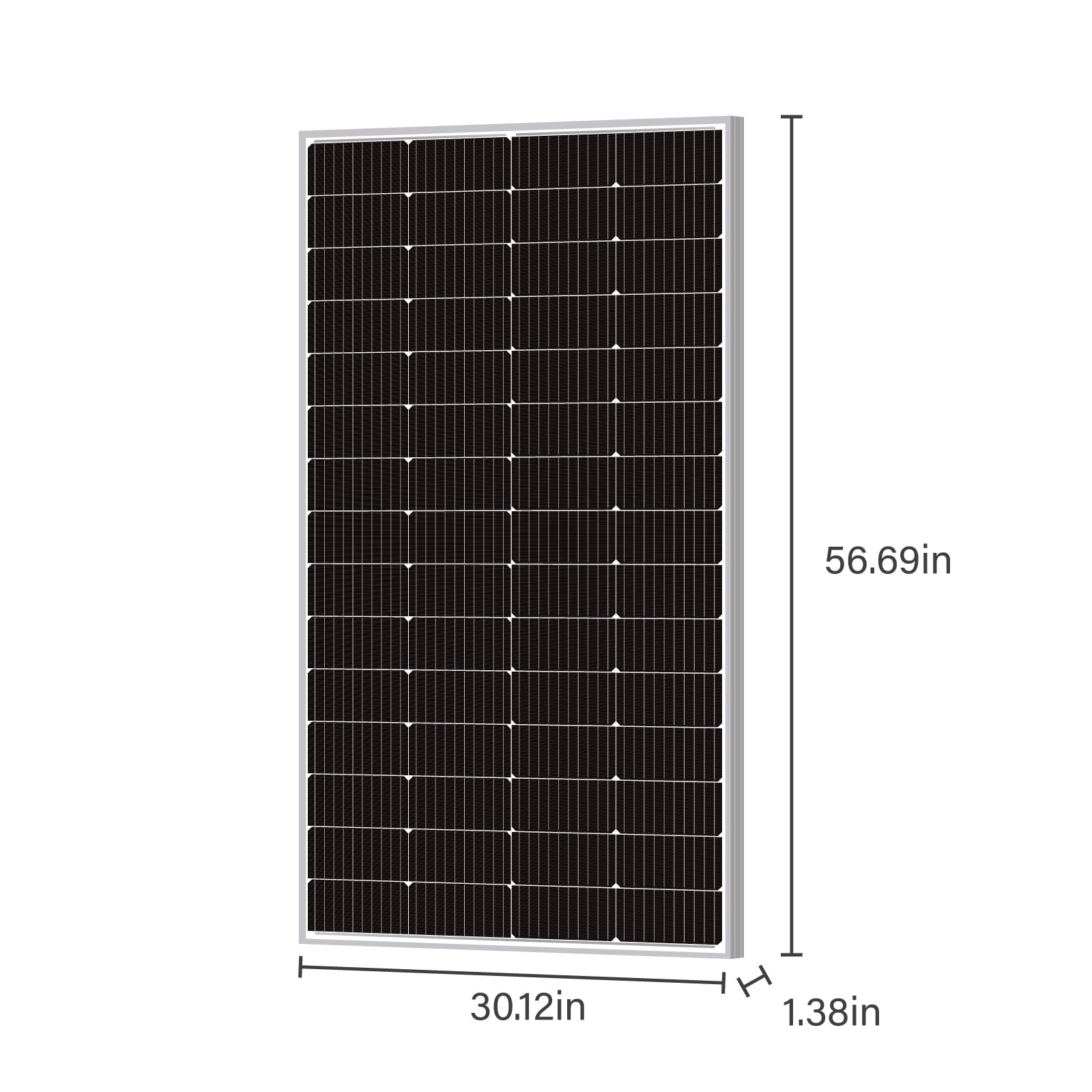 Newpowa 220W Monocrystalline Weather-Proof Solar Panel